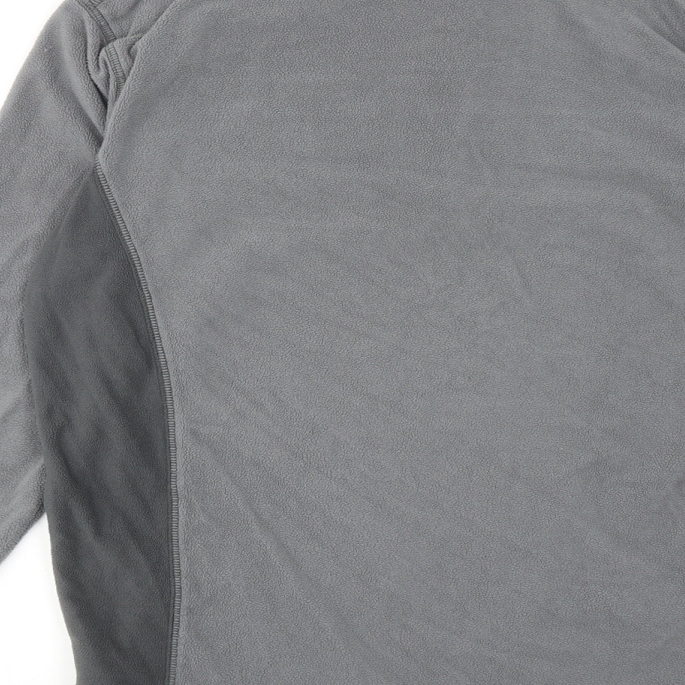 Columbia Mens Grey Polyester Henley Sweatshirt Size L