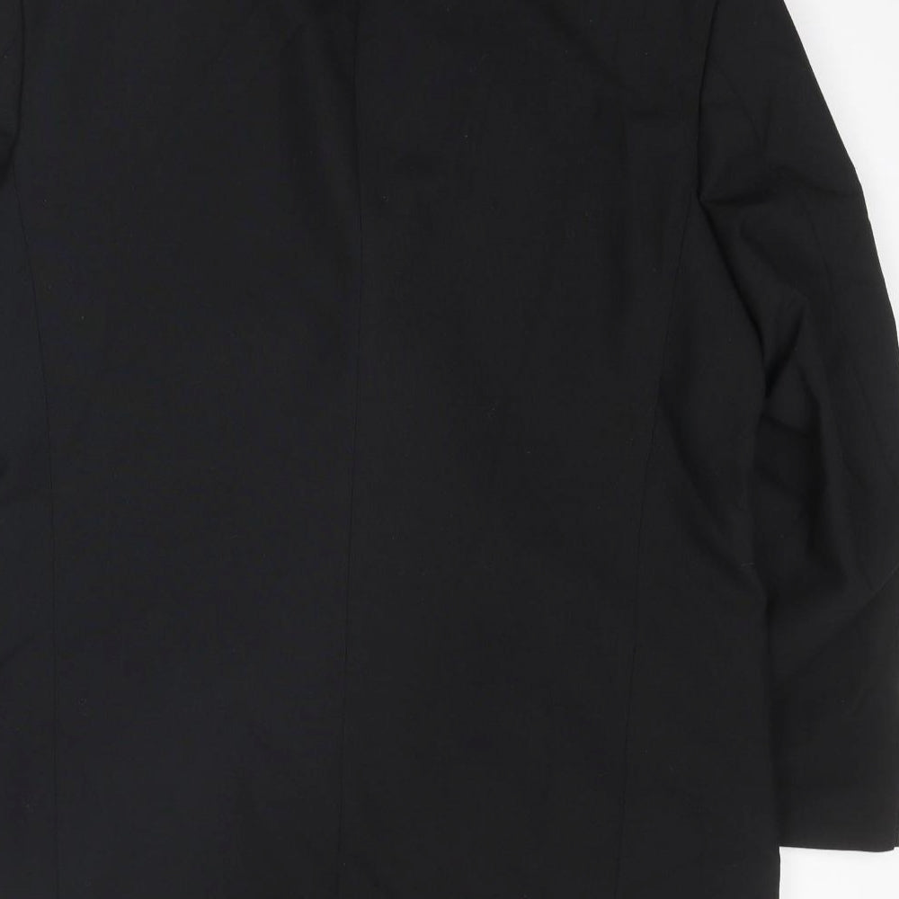 Marks and Spencer Mens Black Polyester Tuxedo Suit Jacket Size 42 Regular