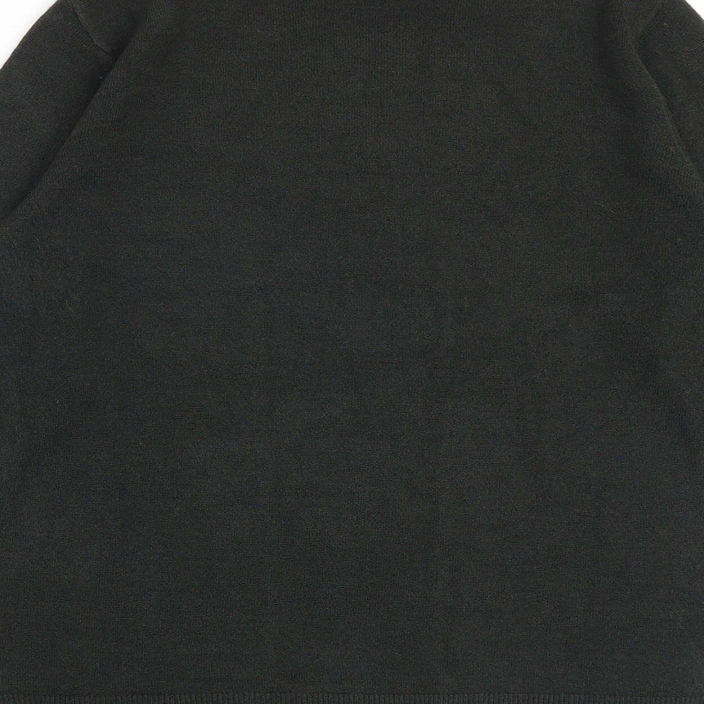 Marks and Spencer Womens Grey Round Neck Acrylic Pullover Jumper Size 12