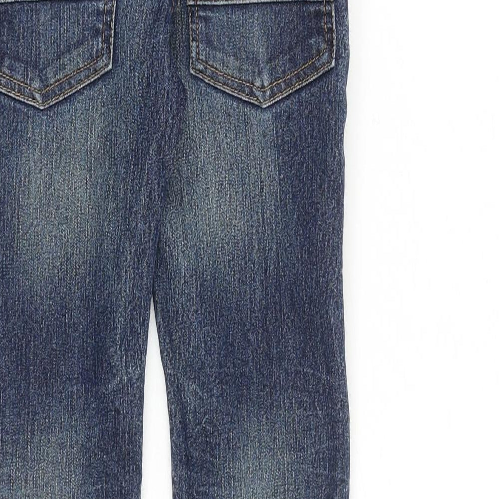 NEXT Boys Black Cotton Skinny Jeans Size 5 Years Regular Zip