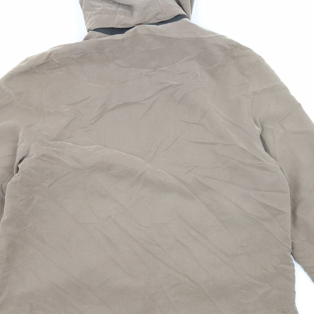 Underwraps Womens Beige Jacket Size 10 Snap