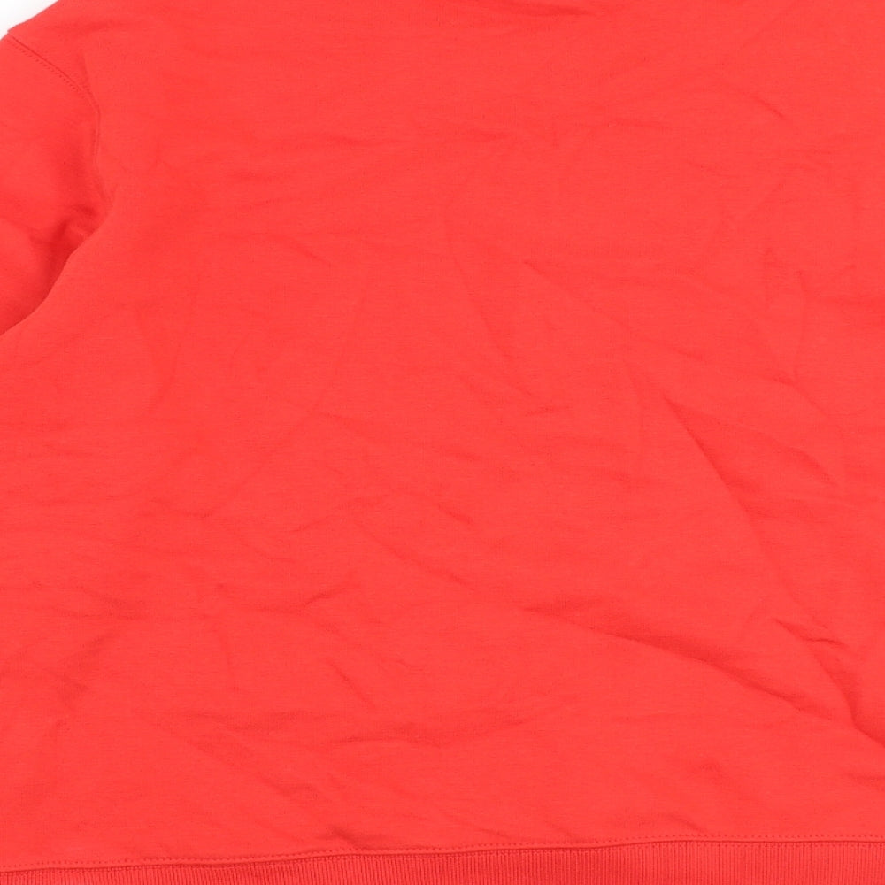 Marks and Spencer Womens Red Polyester Pullover Sweatshirt Size S Pullover