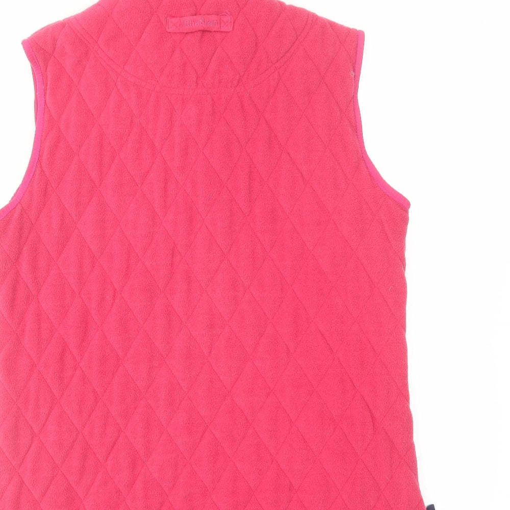 Chatham Womens Pink Gilet Jacket Size M Zip