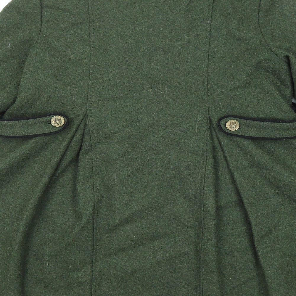 Pins & Needles Womens Green Overcoat Coat Size M Button