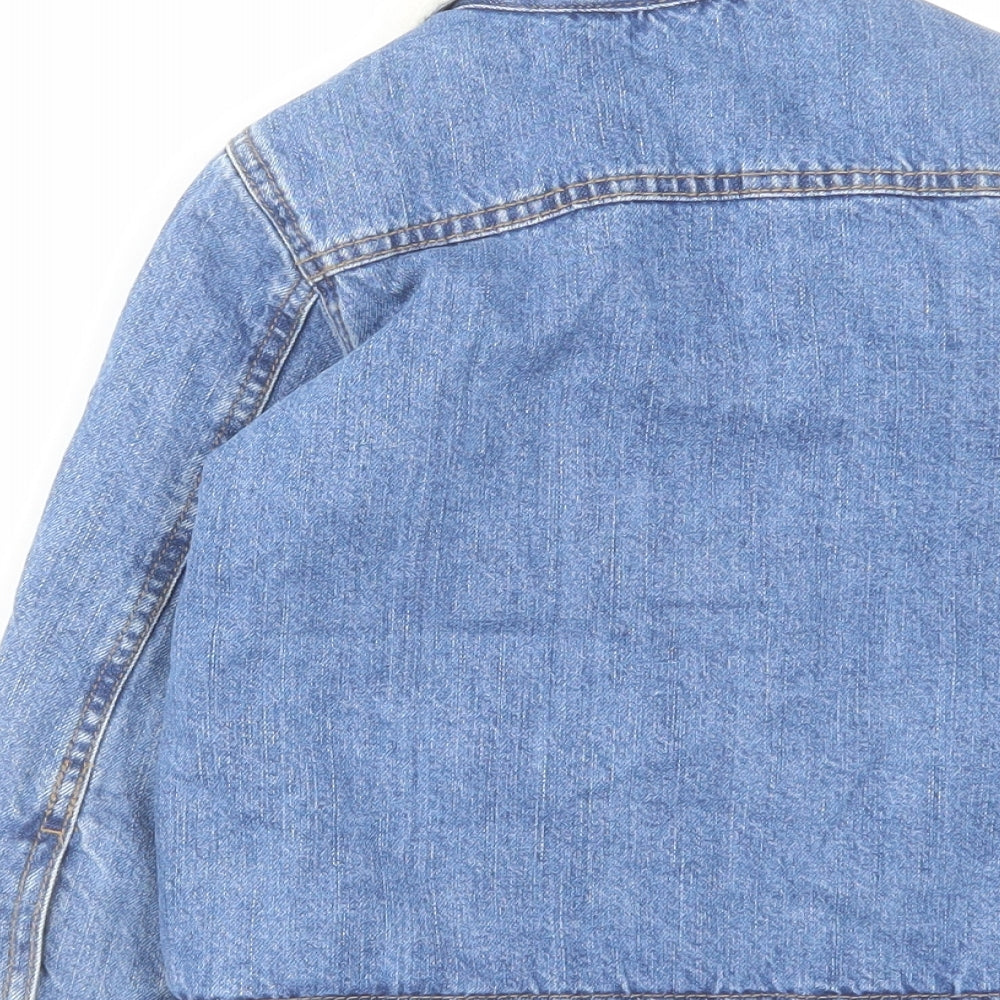 George Girls Blue Jacket Size 4-5 Years Button