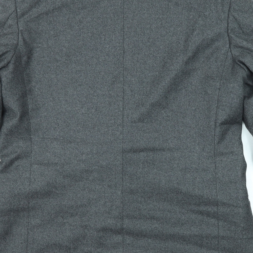 David Scott Mens Grey Wool Jacket Suit Jacket Size 48 Regular