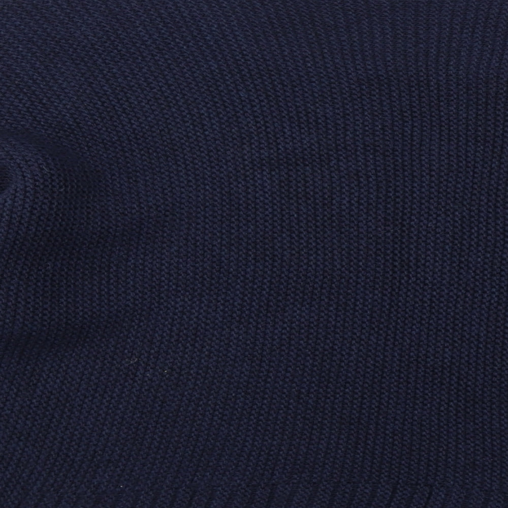 Izabel London Womens Blue Round Neck Acrylic Pullover Jumper Size 8