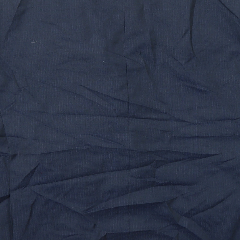 ROY ROBSON Mens Blue Wool Jacket Suit Jacket Size 56 Regular