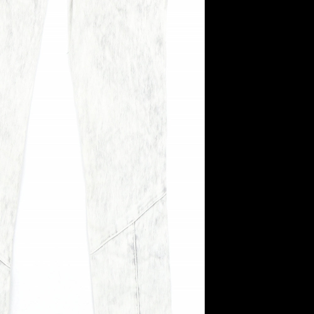 Abandon Ship Womens Grey Cotton Skinny Jeans Size 26 in L30 in Slim Zip - Zip pocket detail