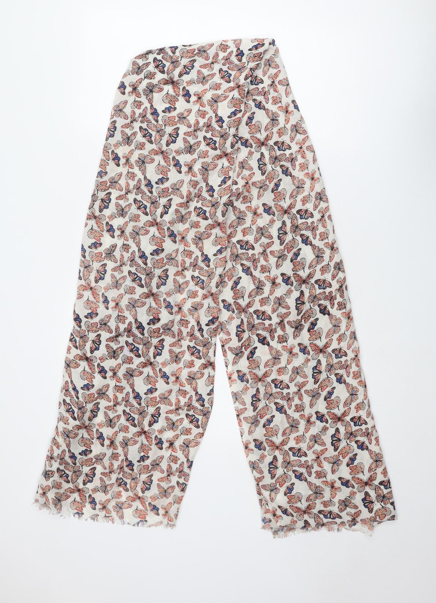 John Lewis Womens Multicoloured Geometric Viscose Scarf - Butterfly pattern