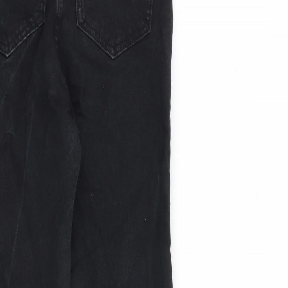 Marks and Spencer Womens Black Cotton Skinny Jeans Size 8 L27 in Regular Zip