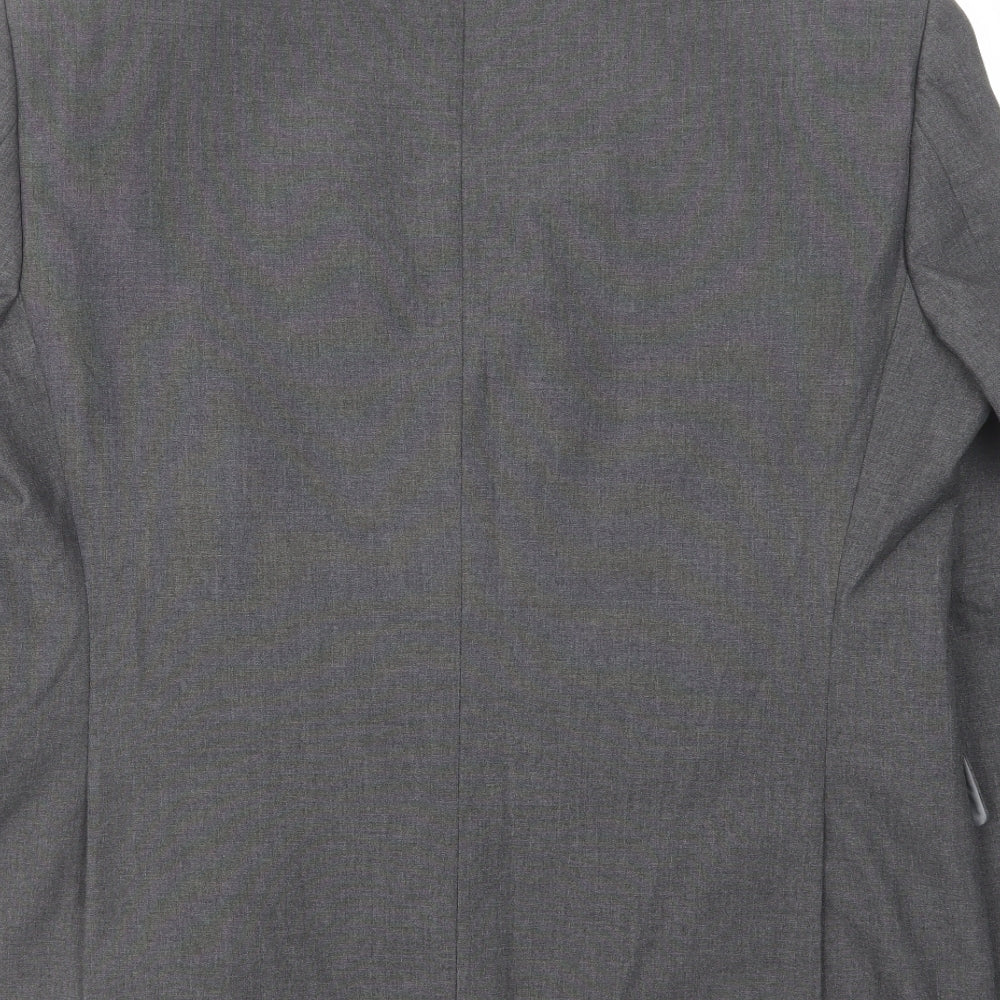 Marks and Spencer Mens Grey Polyester Jacket Suit Jacket Size 42 Regular