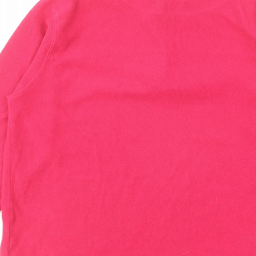 Proclimate Womens Pink Polyester Pullover Sweatshirt Size 10 Zip