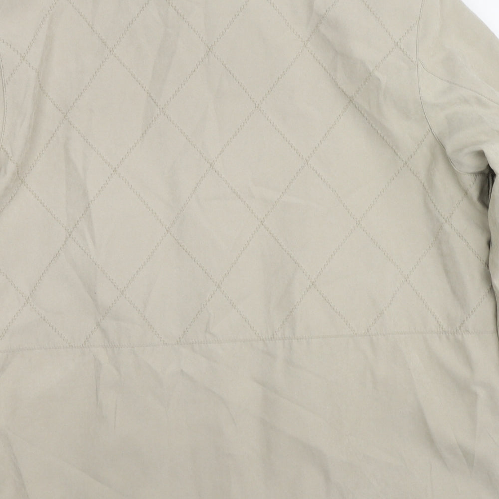Finesse Womens Beige Jacket Size 16 Zip