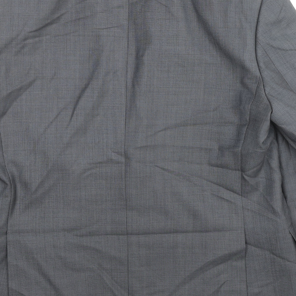 Marks and Spencer Mens Grey Wool Jacket Suit Jacket Size 42 Regular