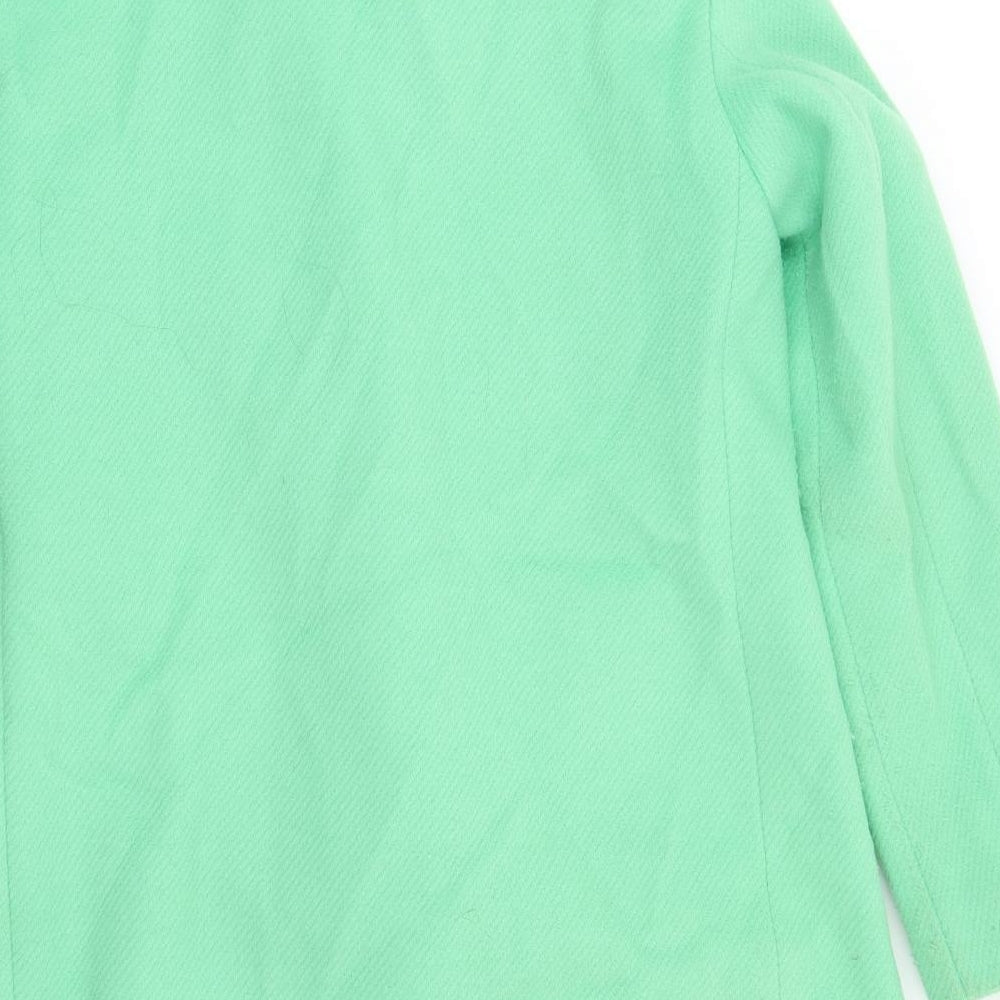 Marks and Spencer Womens Green Jacket Blazer Size 8 Button