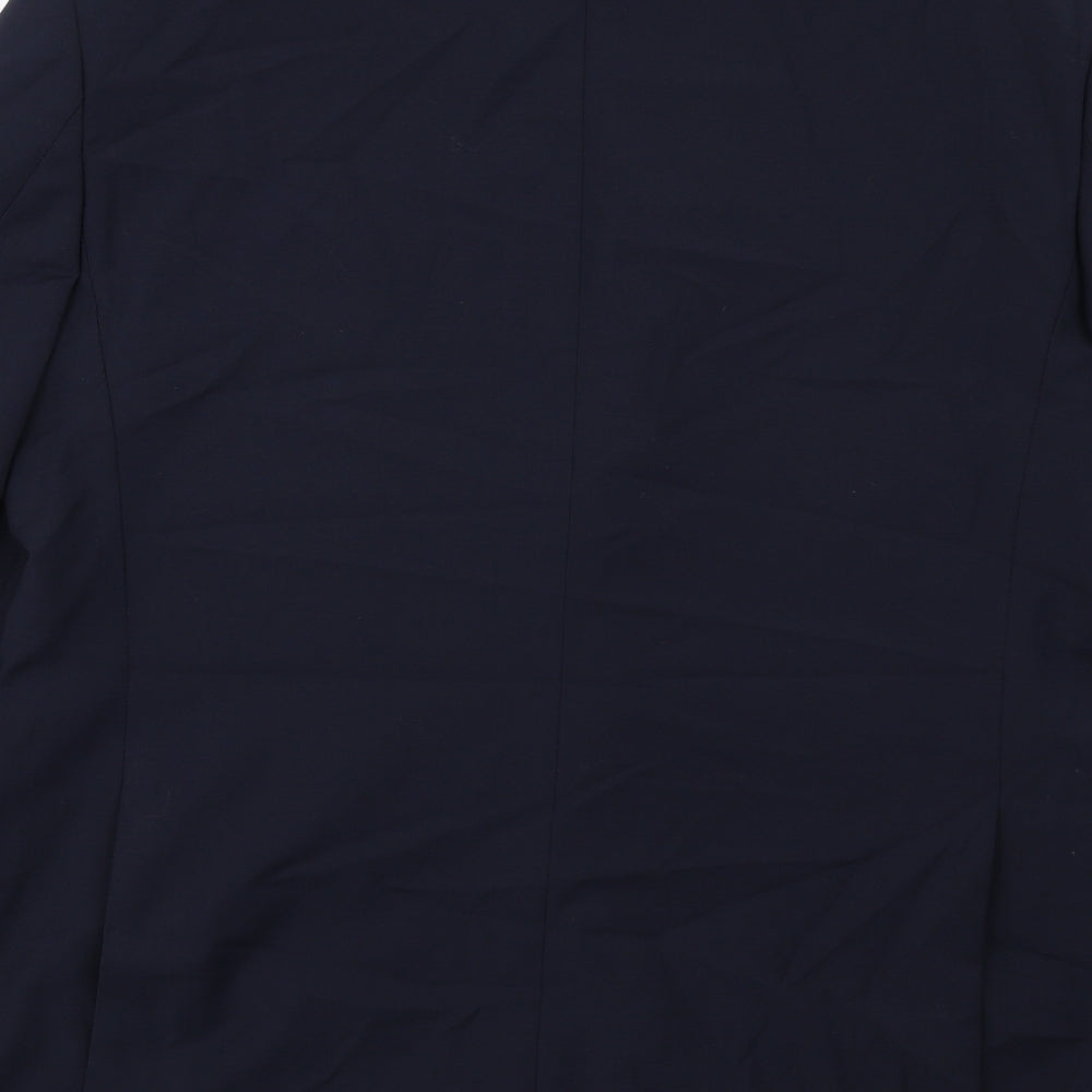 Marks and Spencer Mens Blue Wool Jacket Suit Jacket Size 42 Regular