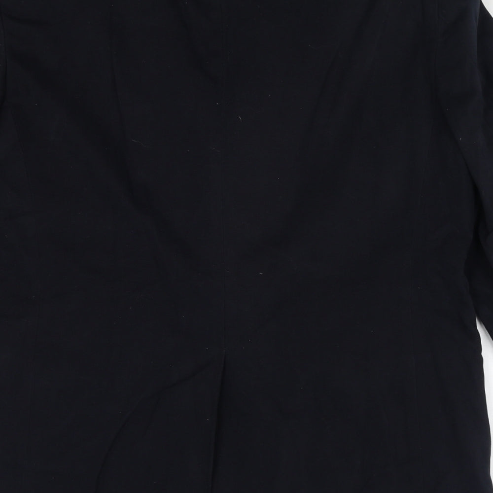 Marks and Spencer Mens Blue Cotton Jacket Suit Jacket Size 40 Regular