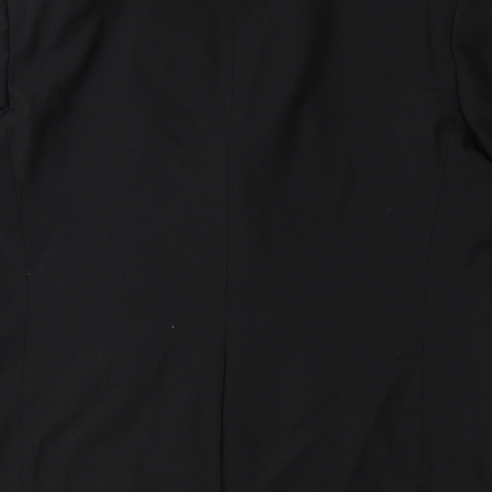Marks and Spencer Mens Black Polyester Jacket Suit Jacket Size M Regular