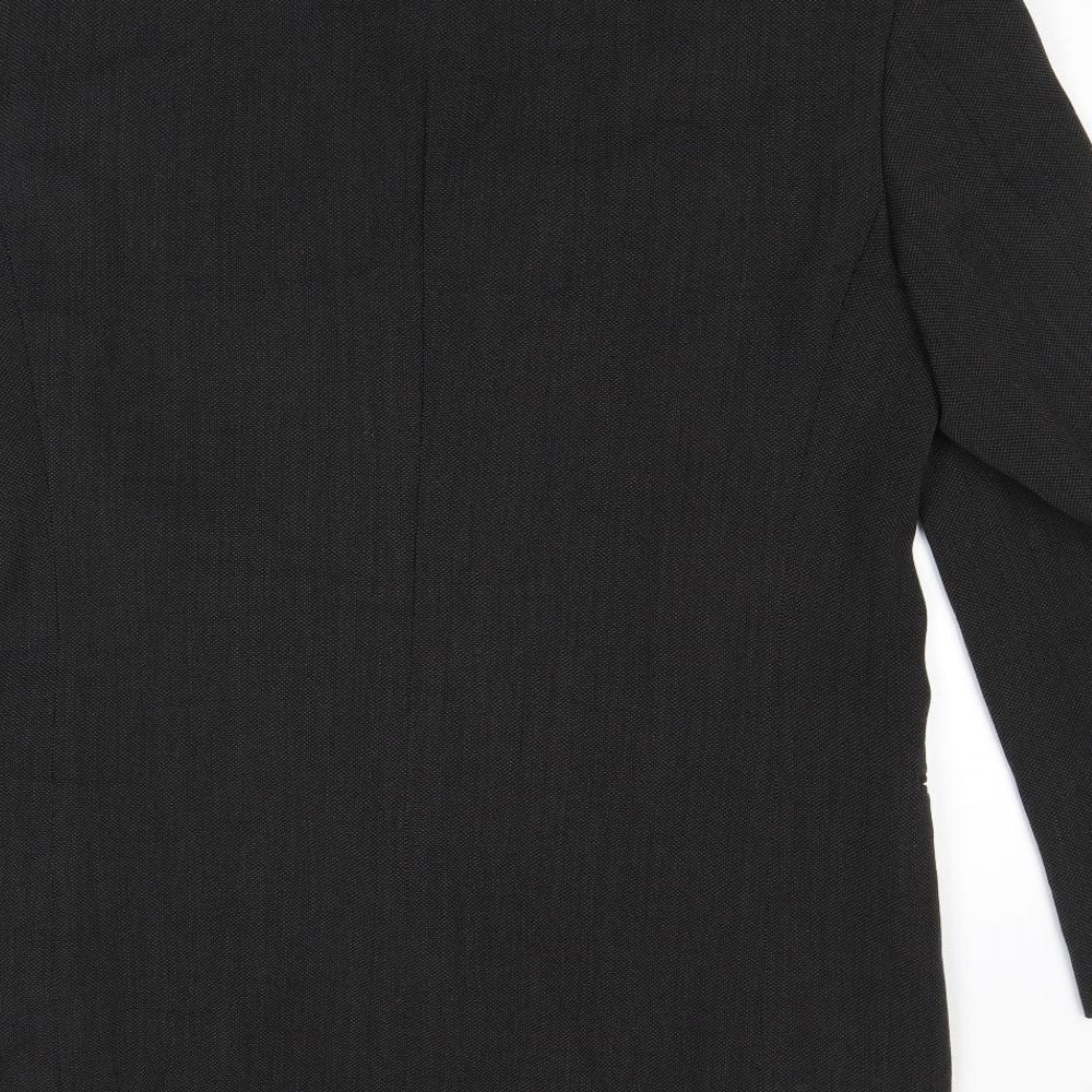 Marks and Spencer Mens Black Wool Jacket Suit Jacket Size 42 Regular