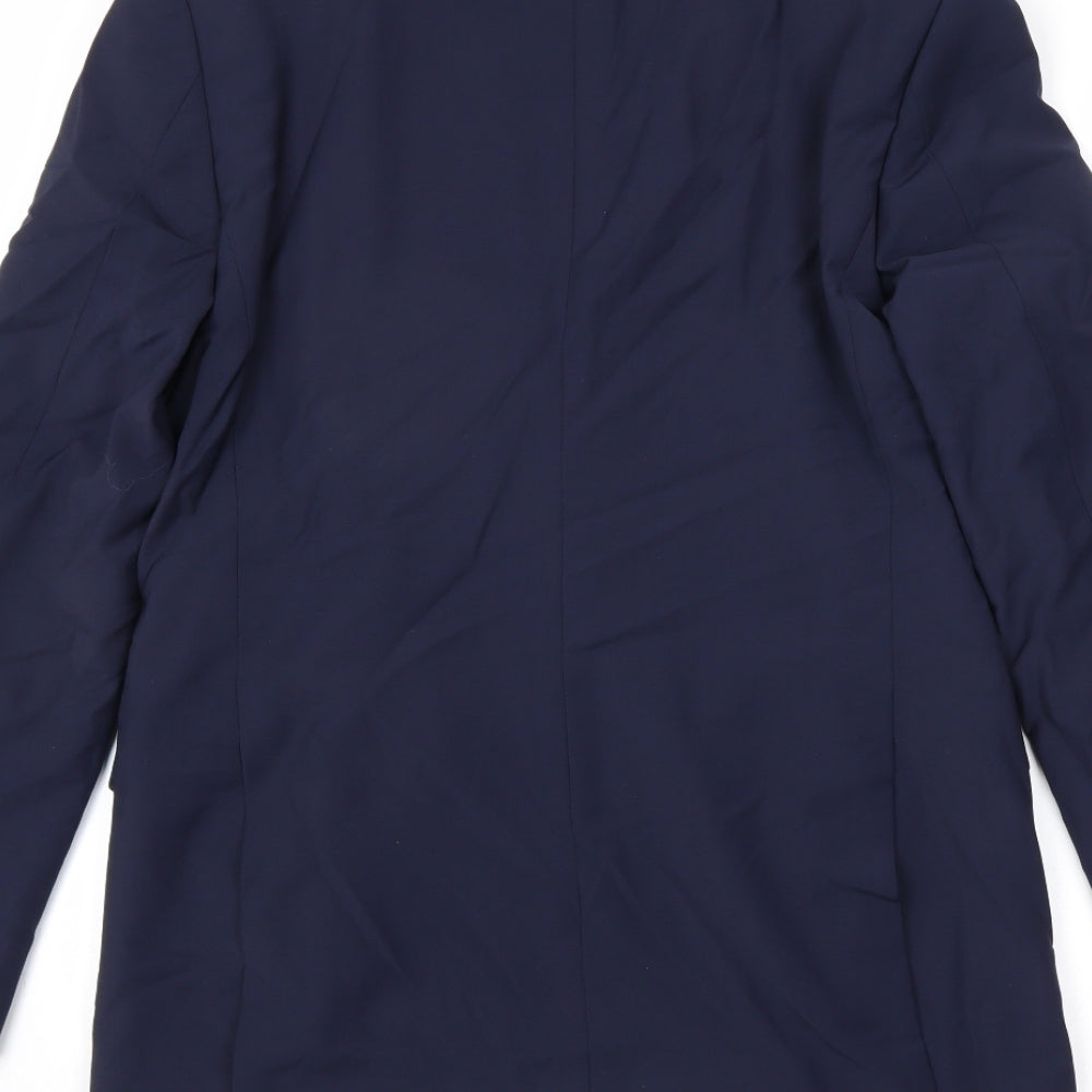Marks and Spencer Mens Blue Wool Jacket Suit Jacket Size 38 Regular