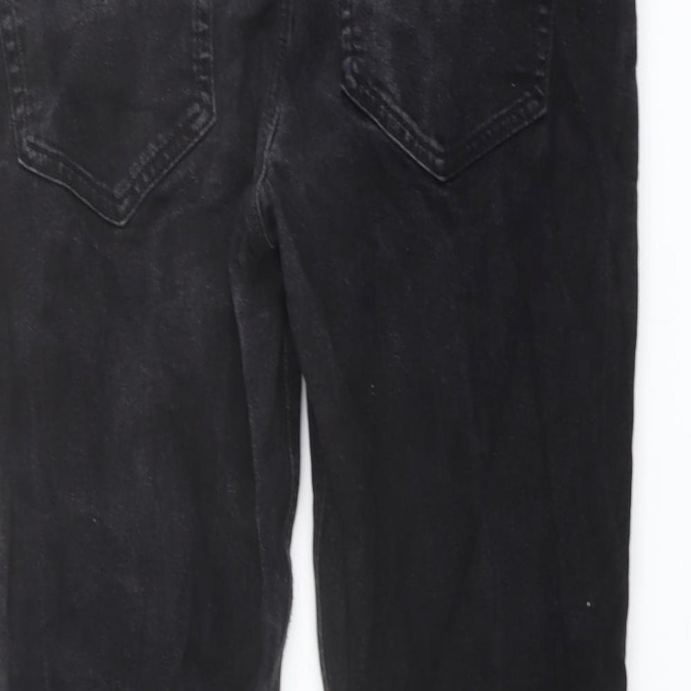 French Connection Mens Black Cotton Straight Jeans Size 36 in L32 in Regular Button