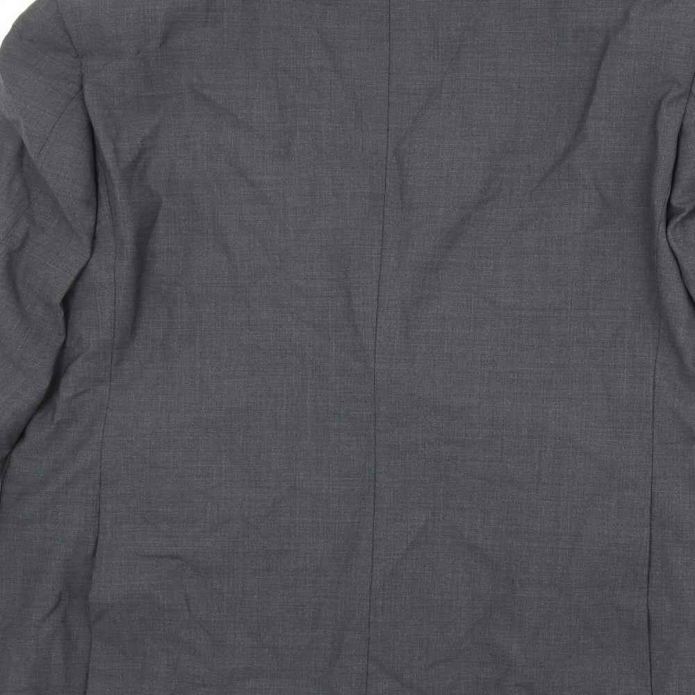 Marks and Spencer Mens Grey Wool Jacket Suit Jacket Size 42 Regular