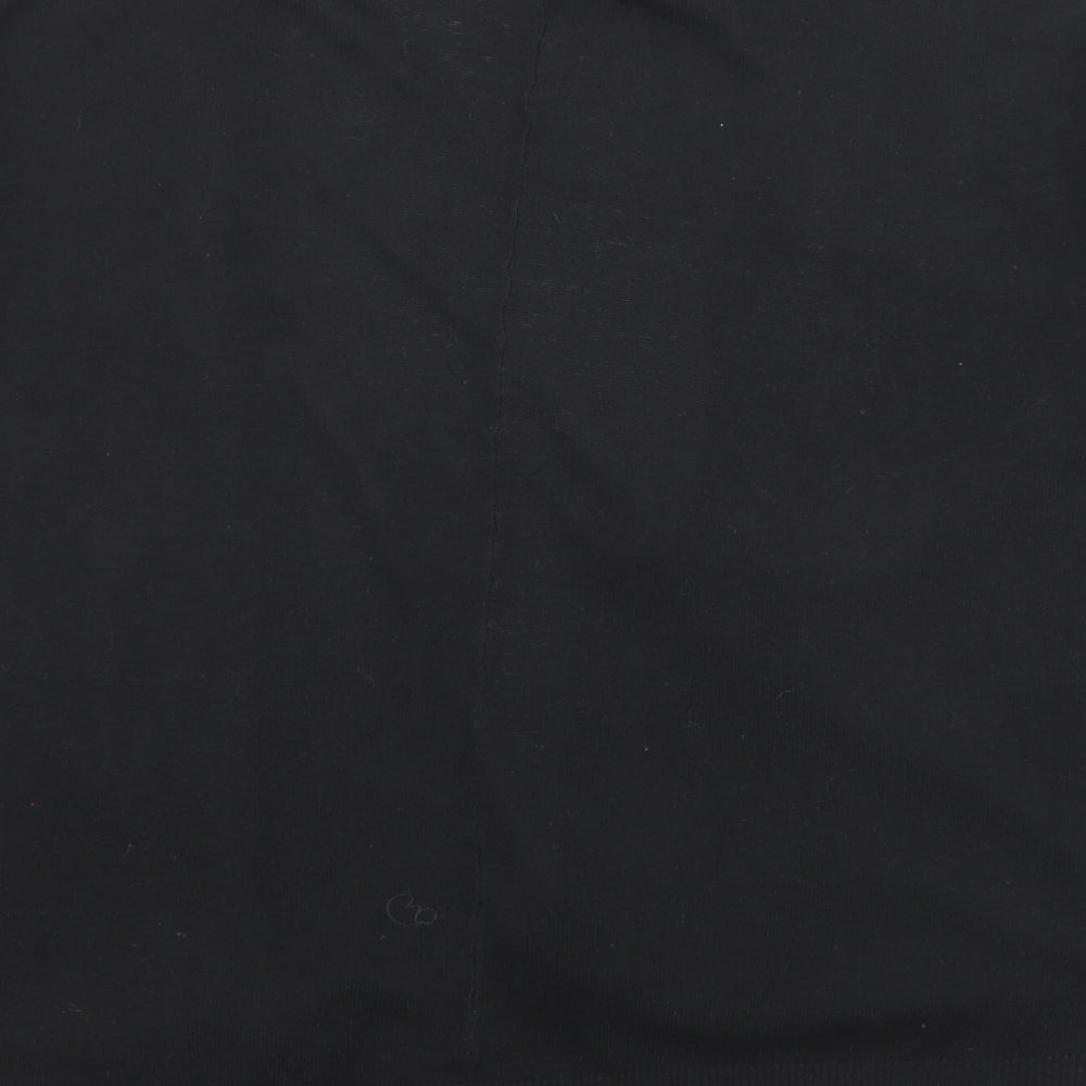 Marks and Spencer Womens Black Round Neck Viscose Cardigan Jumper Size S - Open