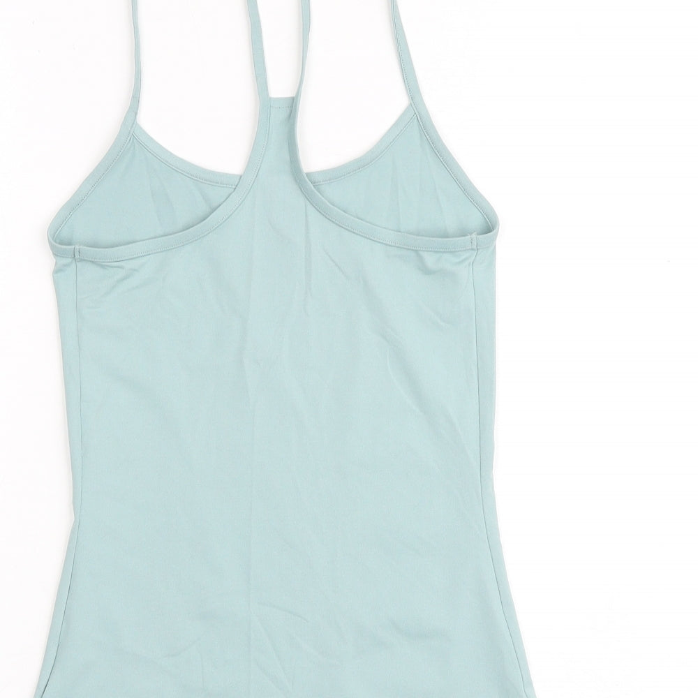 GOODMOVE Womens Green Polyester Camisole Tank Size 6 Scoop Neck Pullover