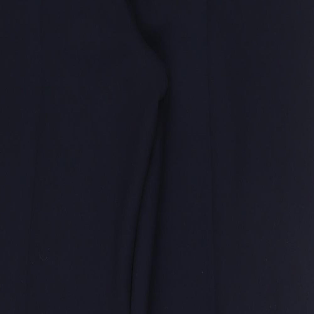 PLANET Womens Blue Polyester Dress Pants Trousers Size 14 L29 in Regular Zip