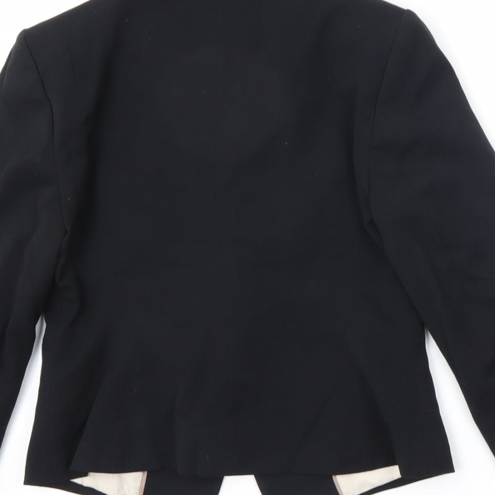Marks and Spencer Womens Black Jacket Blazer Size 8 Button