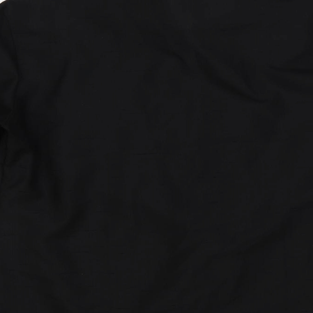 Wibor Womens Black Polyamide Basic Button-Up Size 10 Collared