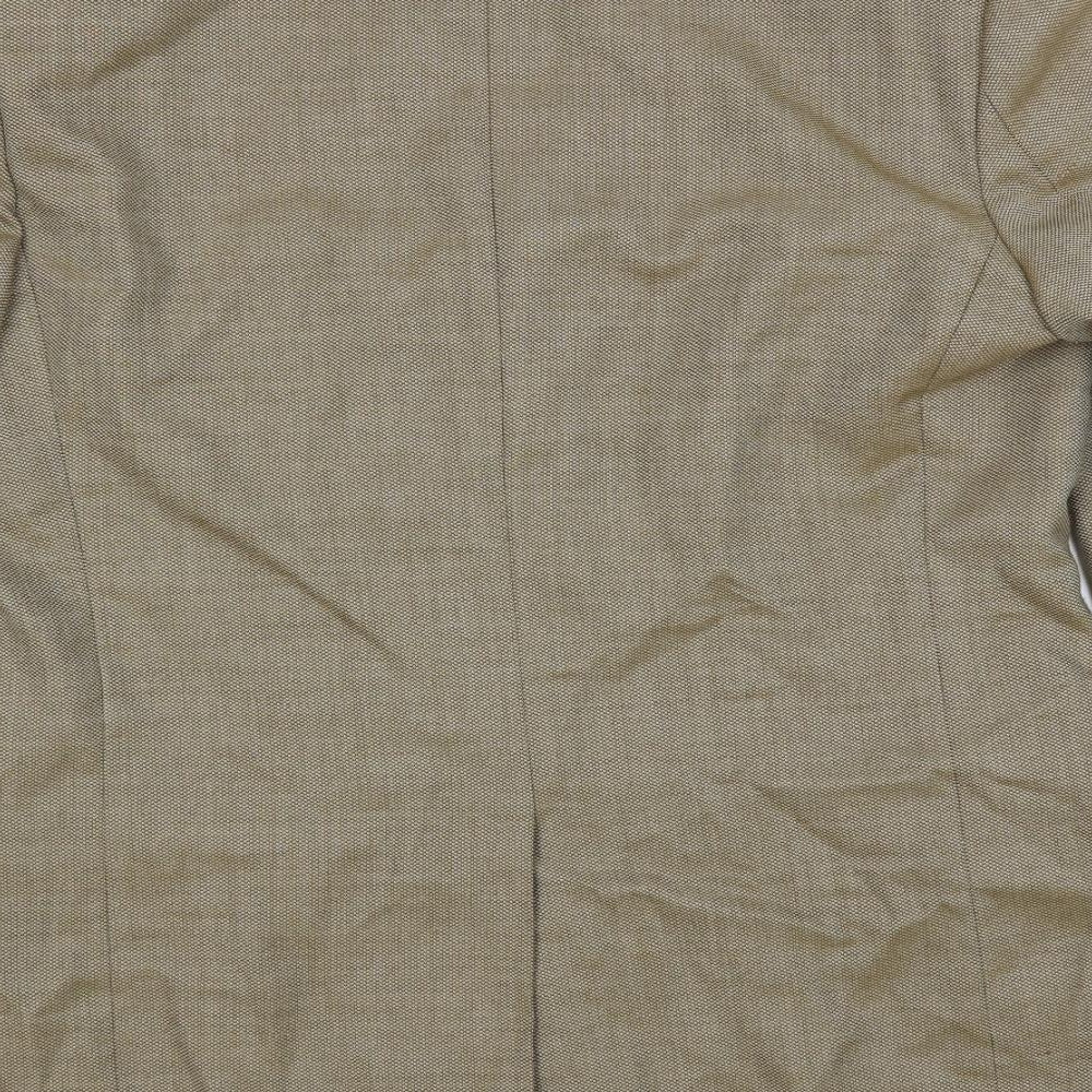Marks and Spencer Mens Beige Wool Jacket Suit Jacket Size 42 Regular