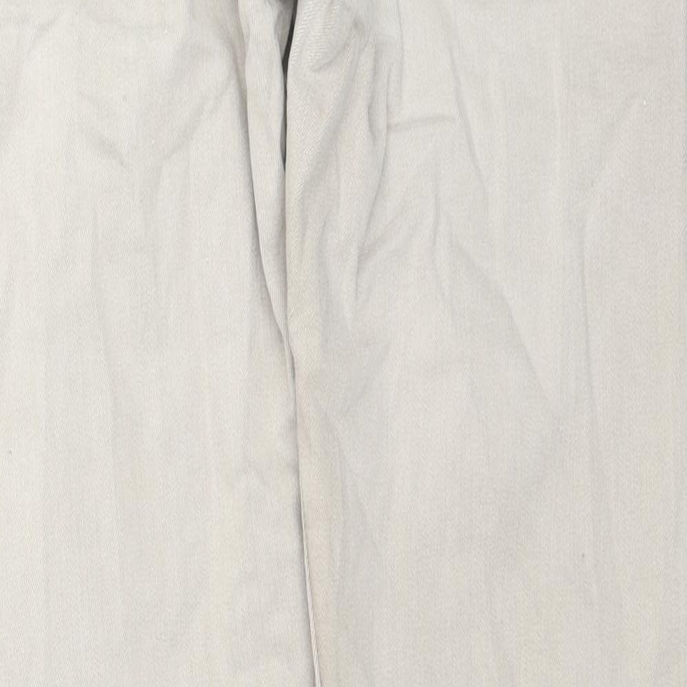 Replay Mens Beige Cotton Straight Jeans Size 38 in L32 in Regular Zip