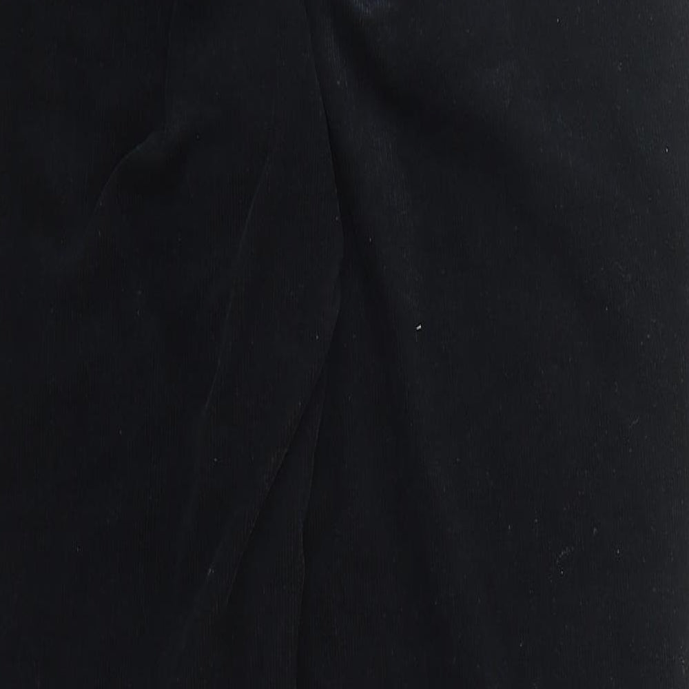 Gerry Weber Womens Black Cotton Trousers Size 18 L30 in Regular Zip