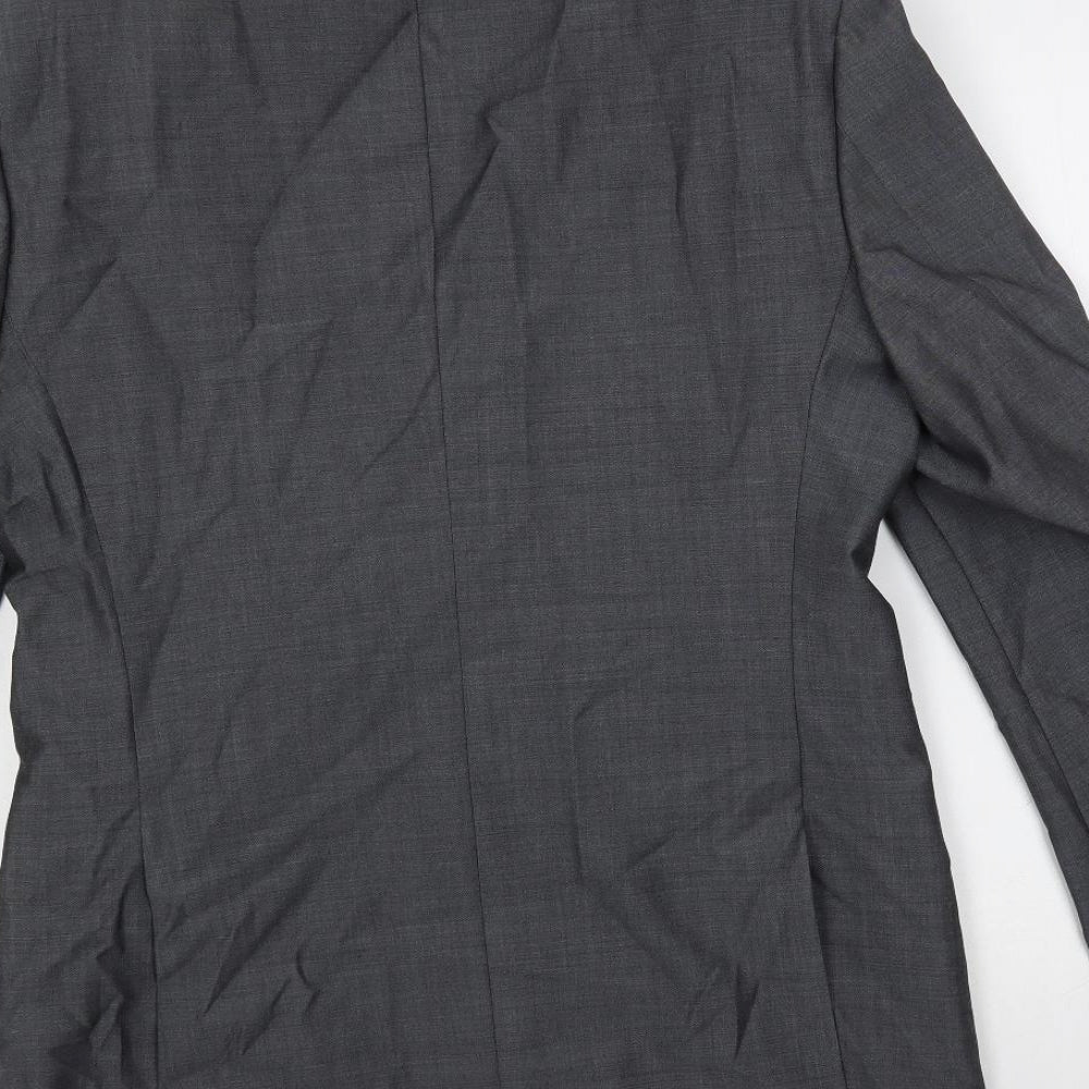 Marks and Spencer Mens Grey Wool Jacket Suit Jacket Size 38 Regular