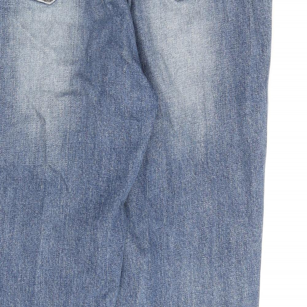 H. Connect Womens Blue Cotton Mom Jeans Size 32 in L27 in Regular Zip