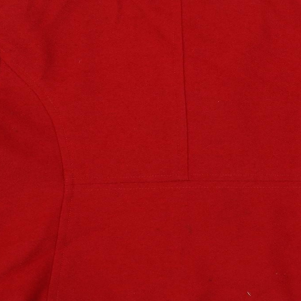 Vogue Womens Red Jacket Size 16 Button
