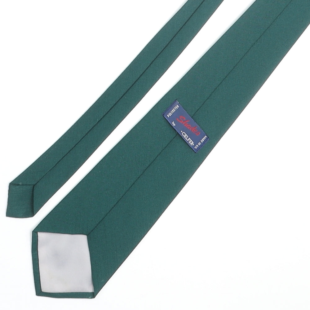 Shades Mens Green Polyester Pointed Tie One Size
