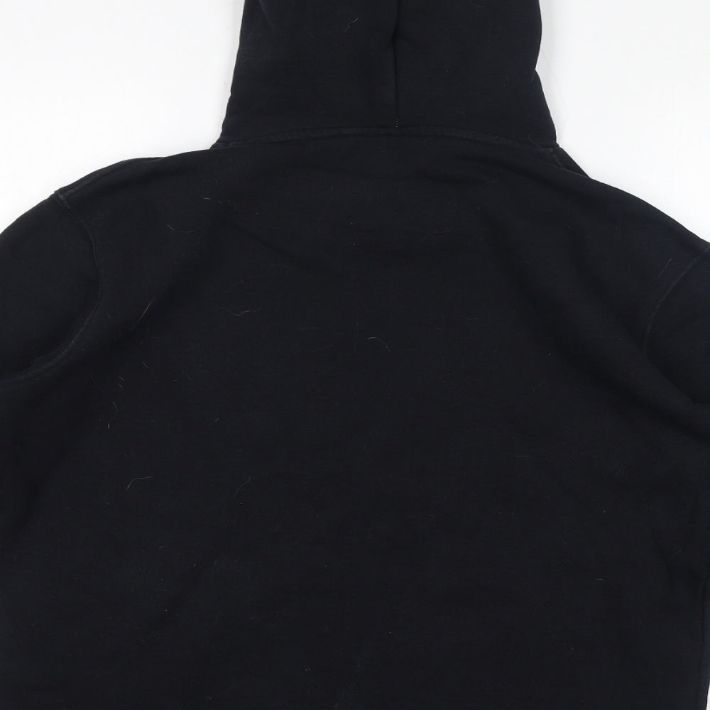 VR46 Boys Black Cotton Pullover Hoodie Size L Pullover - Racing Helmets
