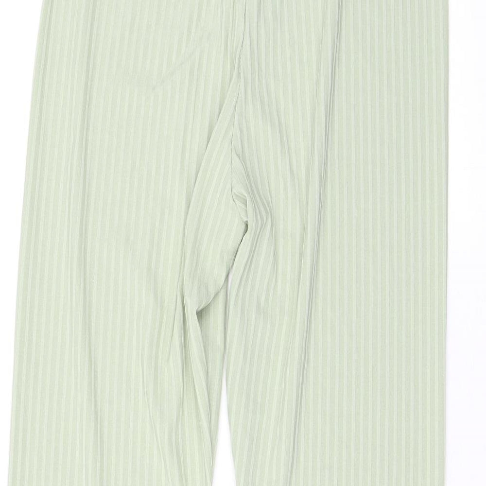 Boohoo Womens Green Polyester Chino Leggings Size 12 L23 in