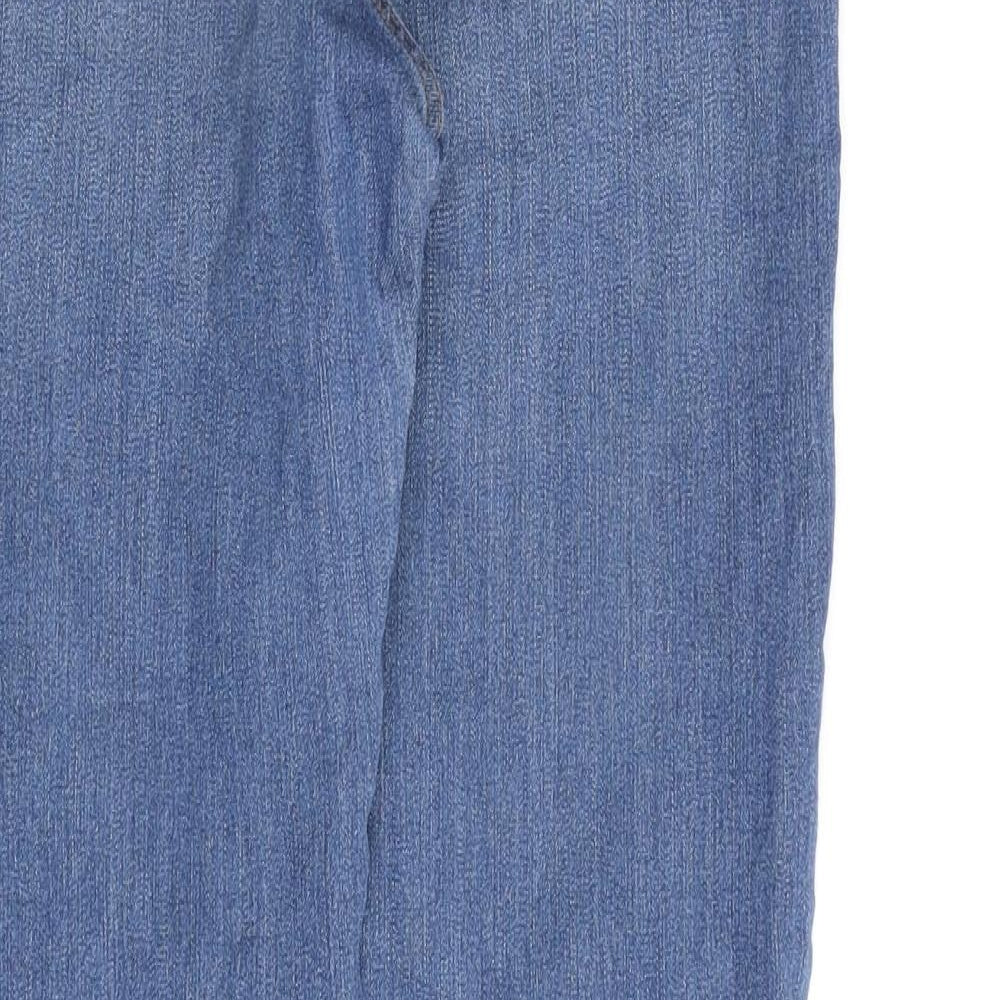 Pieces Womens Blue Cotton Skinny Jeans Size M L28 in Regular Zip