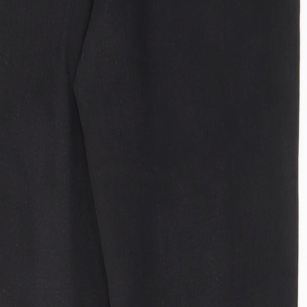 Marks and Spencer Womens Black Cotton Skinny Jeans Size 10 L28 in Regular Zip - Pockets