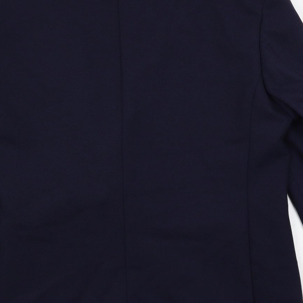 Marks and Spencer Mens Blue Polyamide Jacket Blazer Size 44 Regular