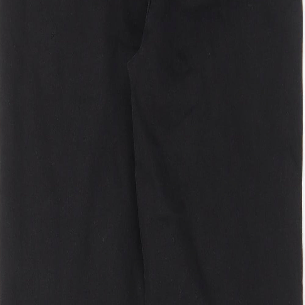 Marks and Spencer Womens Black Cotton Skinny Jeans Size 8 L30 in Regular Zip - Pockets