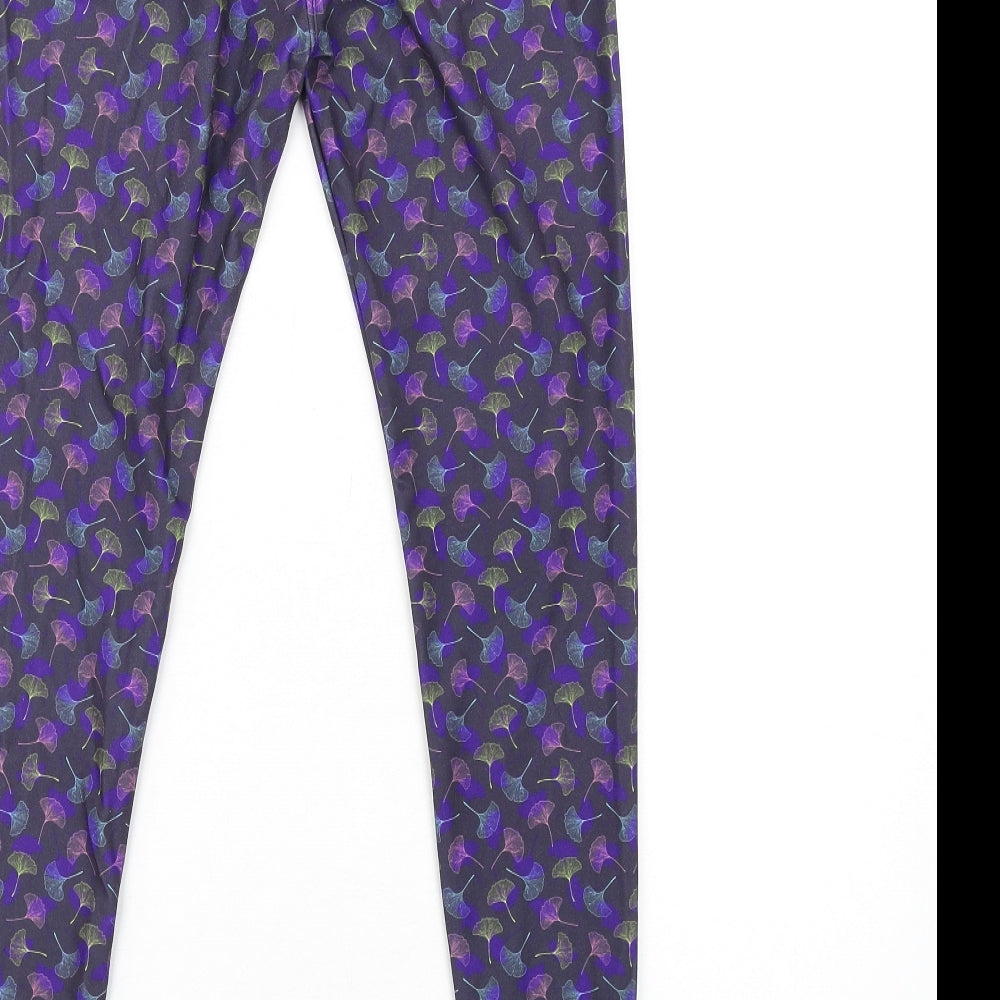 Lucy Locket Loves Womens Multicoloured Geometric Polyester Carrot Leggings Size S L30 in