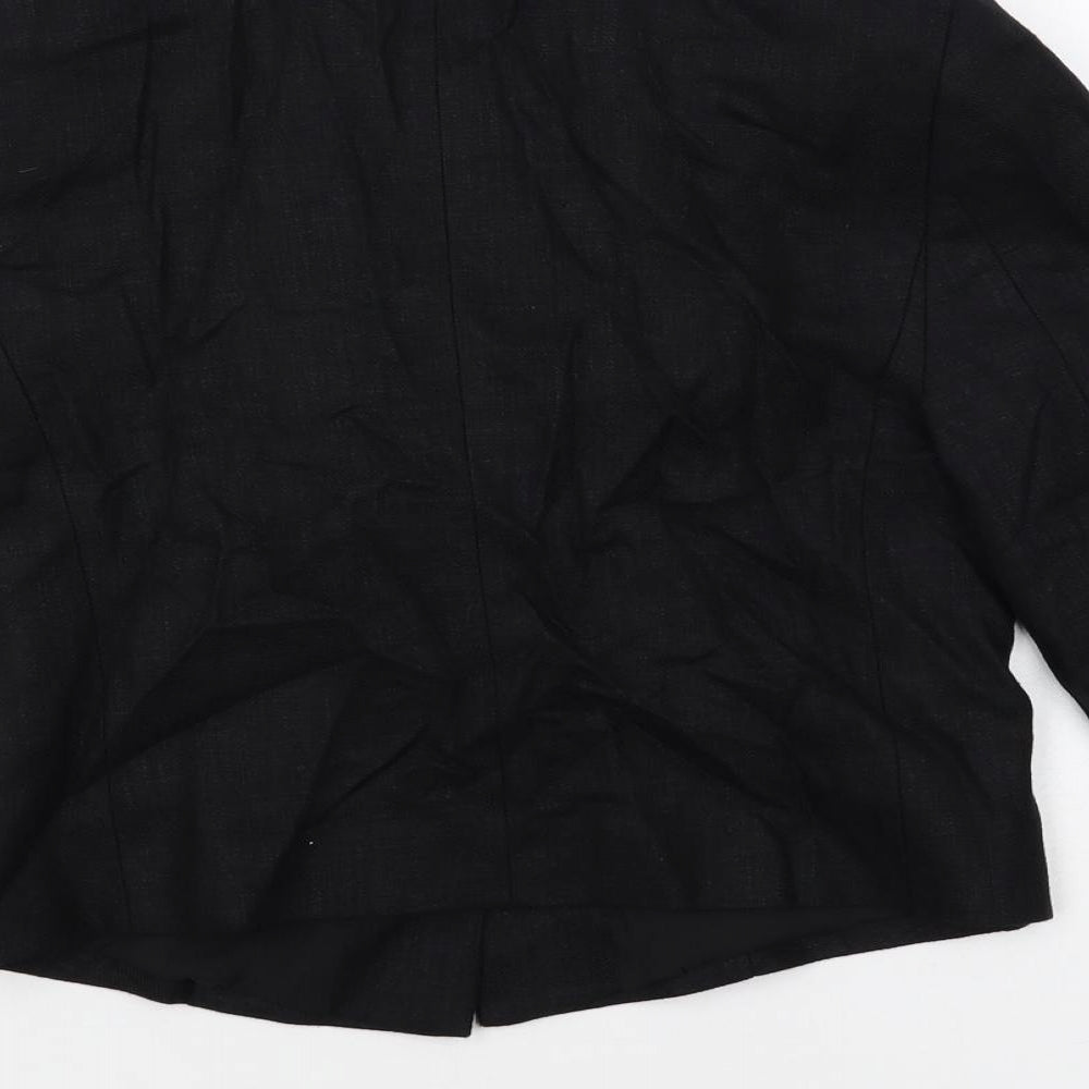 Marks and Spencer Womens Black Jacket Blazer Size 6 Button
