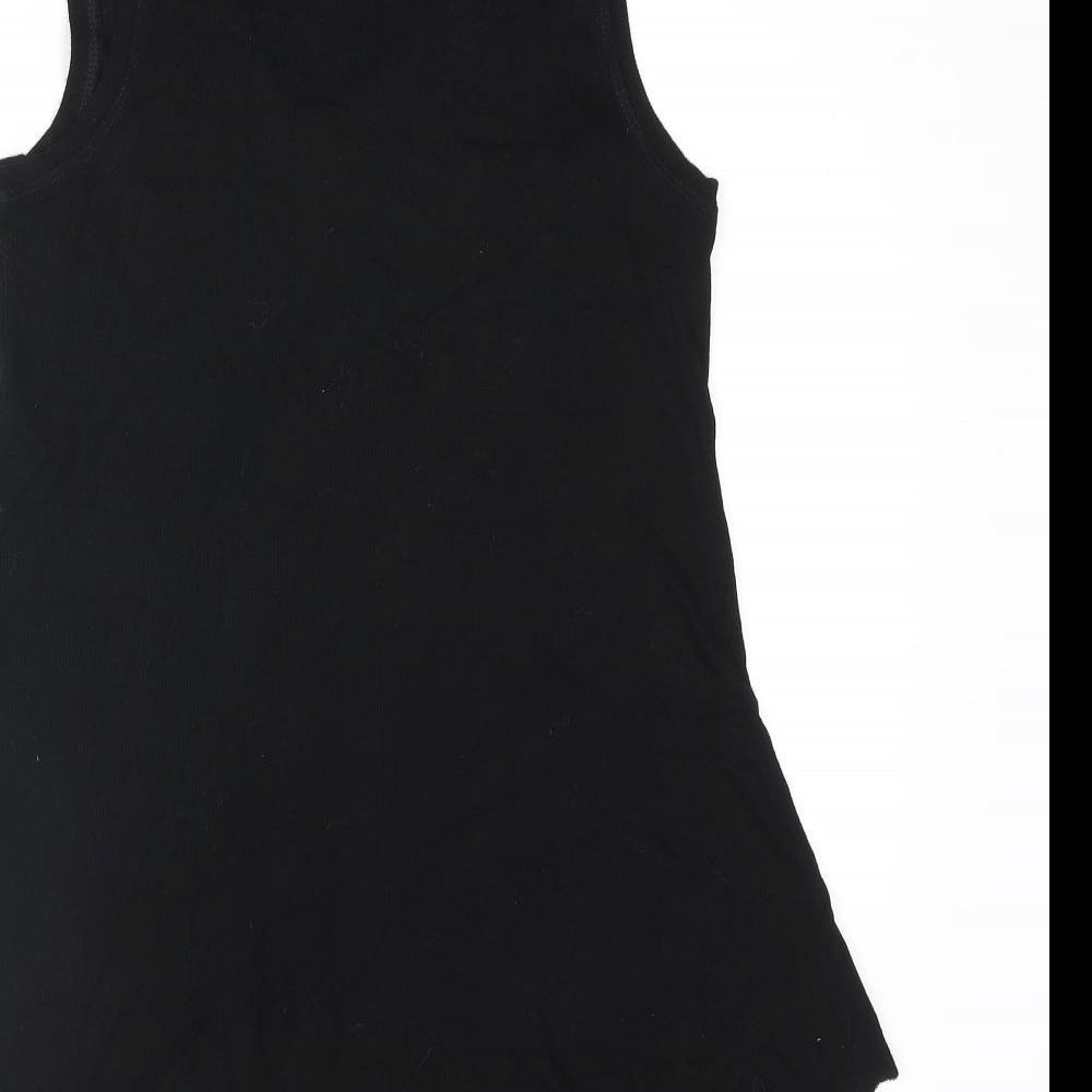 Cable & Gauge Womens Black Viscose Camisole Blouse Size M V-Neck