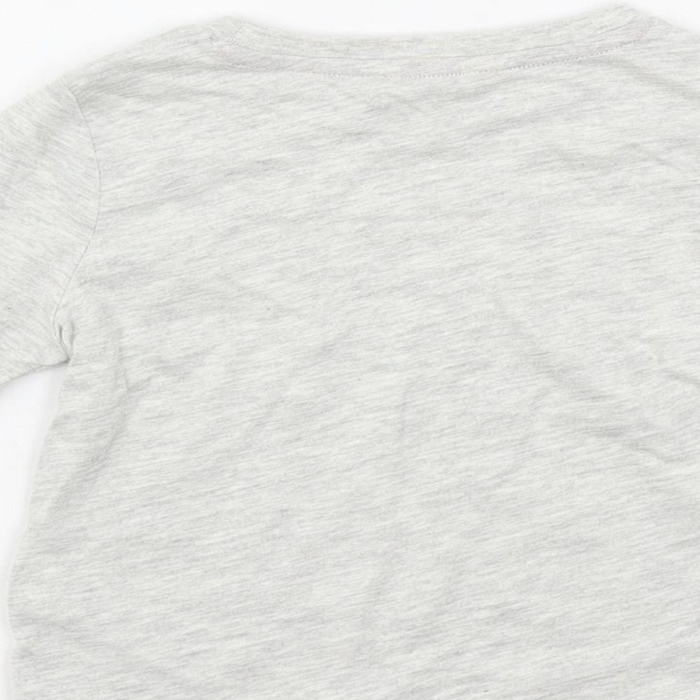 Marks and Spencer Baby Grey Solid Cotton Cami Pyjama Top Size 18-24 Months Pullover