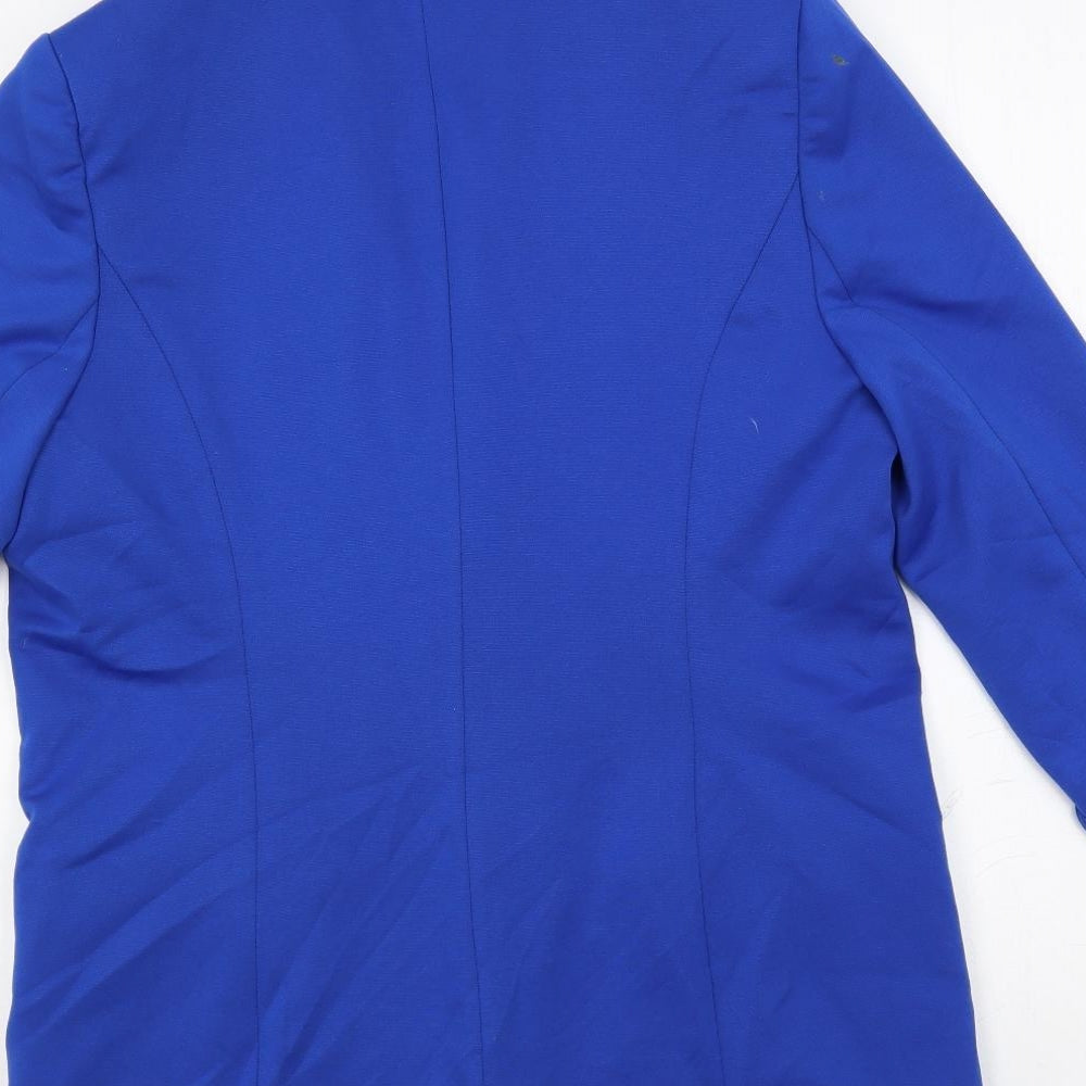 Jules & Leopold Womens Blue Jacket Blazer Size L - Open